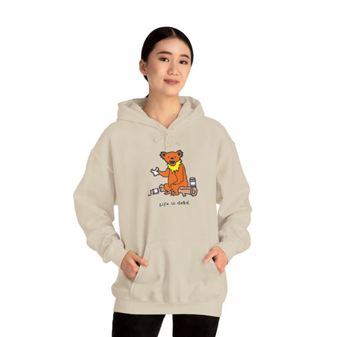 Grateful Dead - Life is dead. Snackin' Bear Grateful Dead Unisex Hoodie - StealieShop